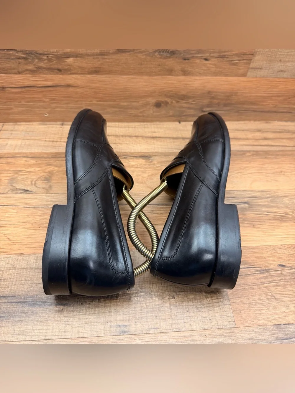 Club Room by charter 8.5M Black Leather Slip-On Penny Loafers